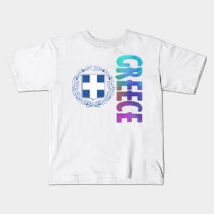 Greece Coat of Arms Design Kids T-Shirt